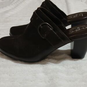 B. O. C, size 8 womens dark brown wedges.